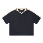 Unisex Color Block Polo Shirt