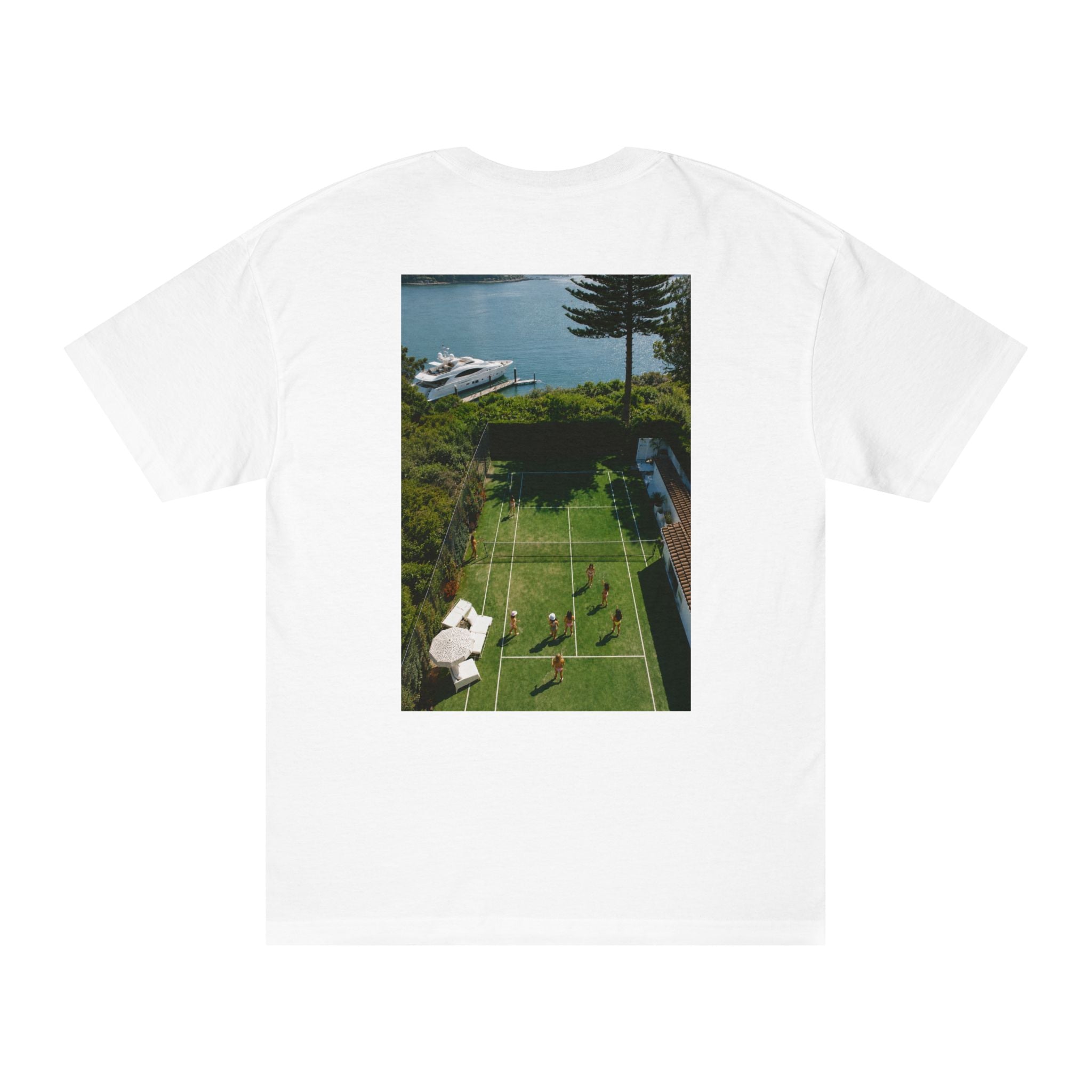 White Riviera Tennis Club Tee
