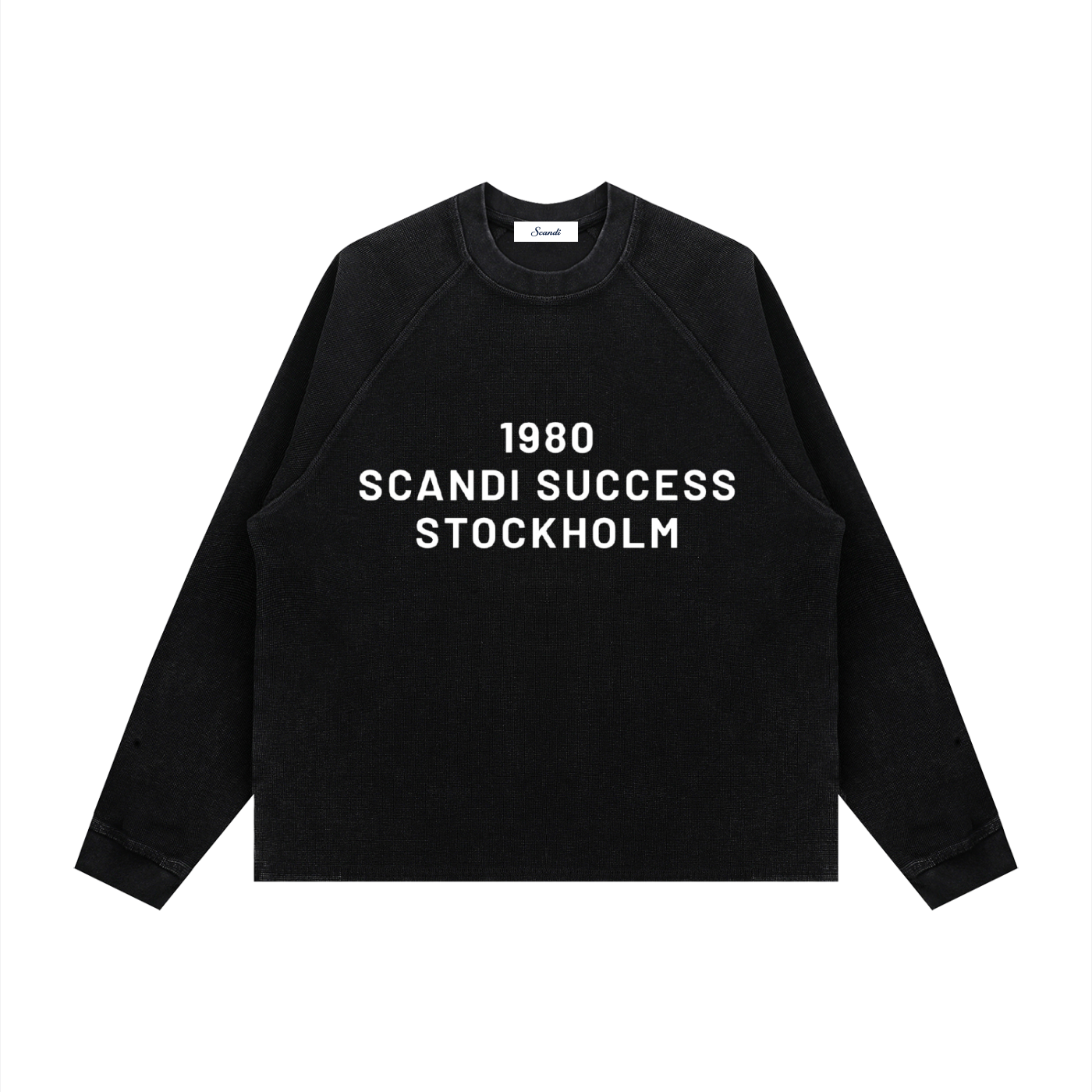 Unisex Vintage Wash Boxy  Waffle T-Shirt