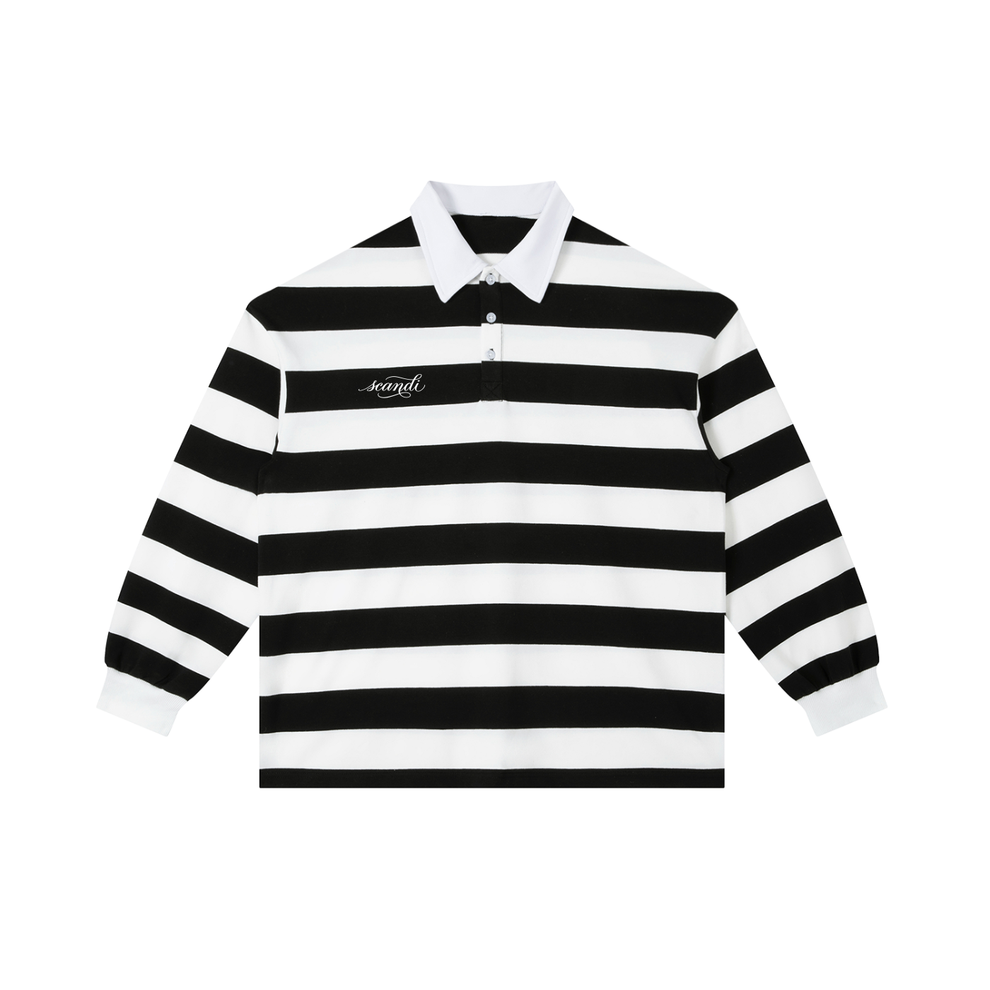Color Block Stripe Polo Shirt