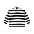 Color Block Stripe Polo Shirt