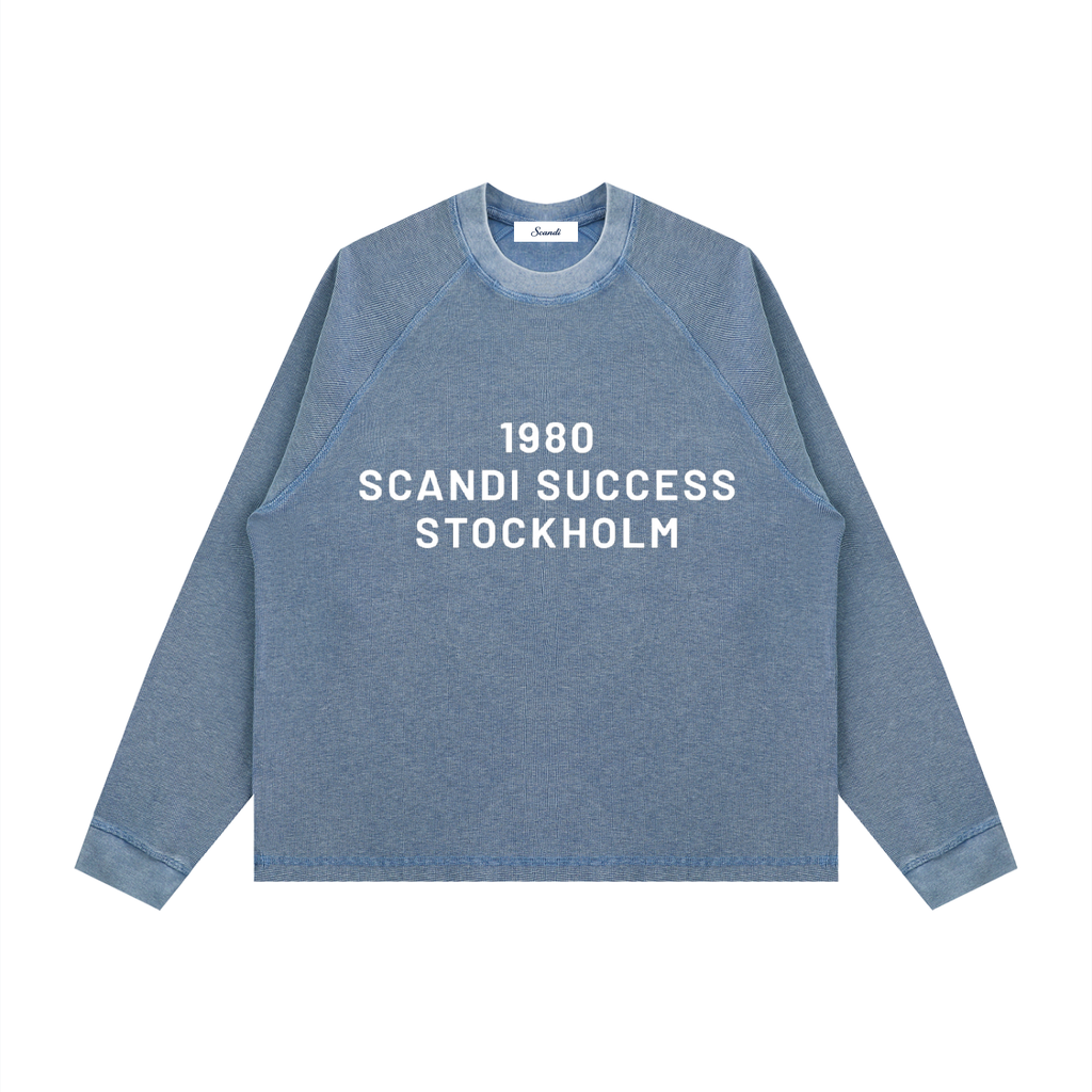 Unisex Vintage Wash Boxy  Waffle T-Shirt
