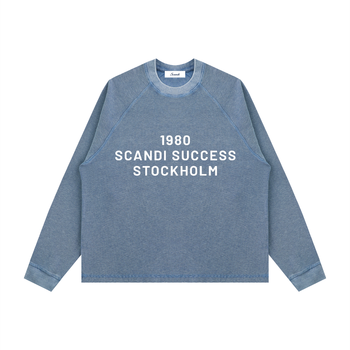 Unisex Vintage Wash Boxy  Waffle T-Shirt