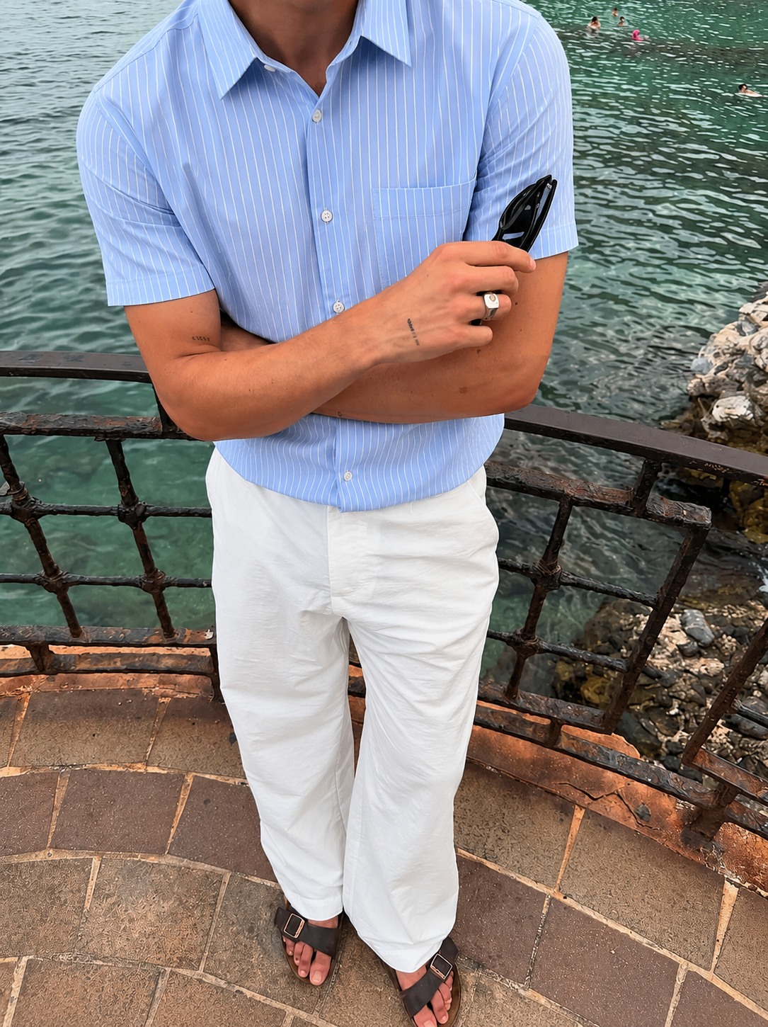Vintage Coastal Striped Shirt