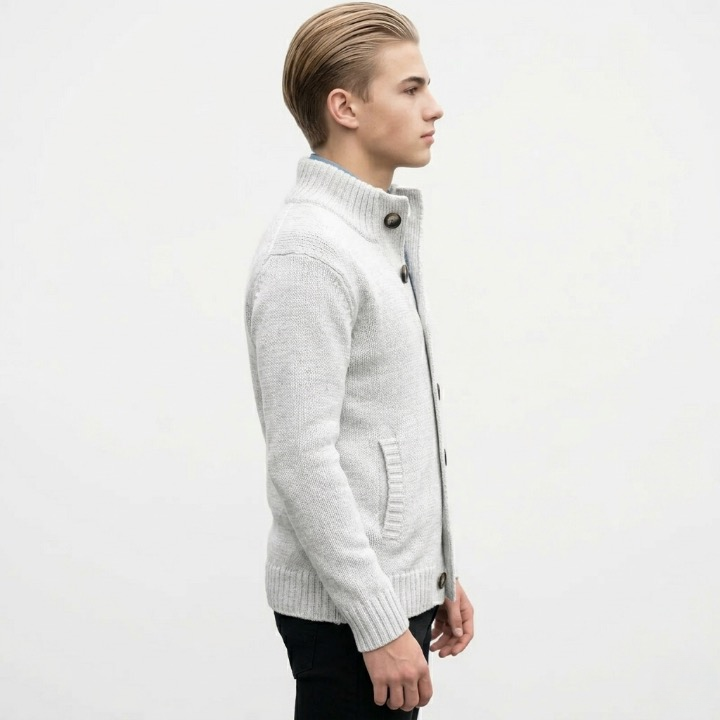 Kofta - Elegant stickad kofta med knappar