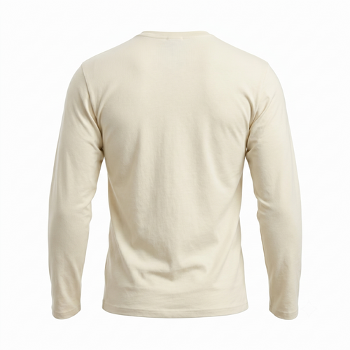 'Sea Mist' Cream Henley