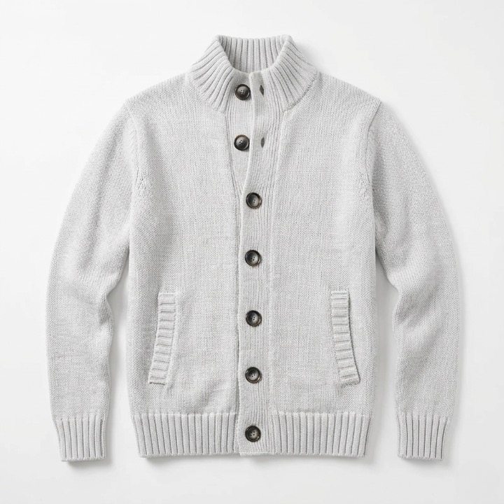 Kofta - Elegant stickad kofta med knappar