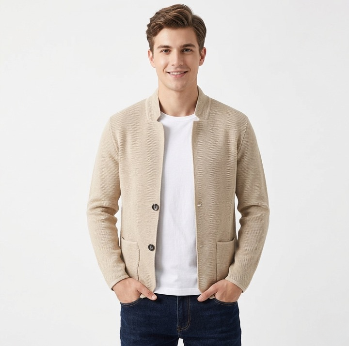 Kofta - Lättstickad kavaj/kofta för sommaren