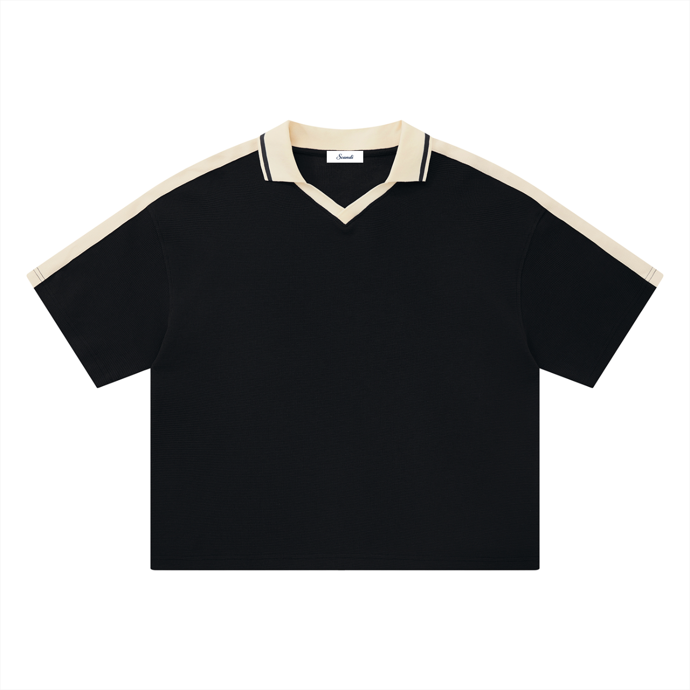 Unisex Color Block Polo Shirt