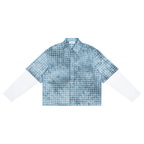 Unisex Vintage Wash Plaid Short Sleeve Shirt